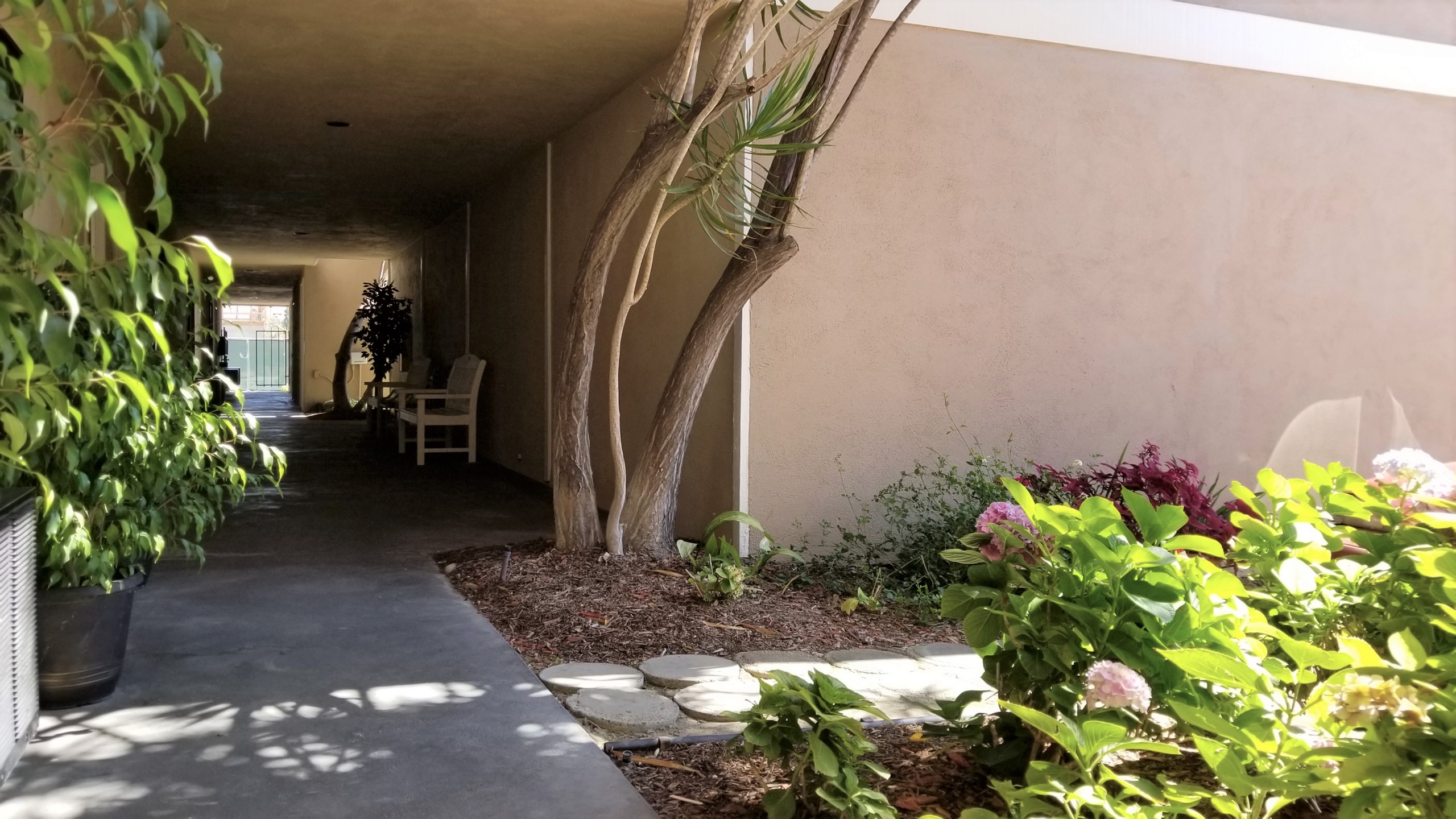 Apartment hallway and walkway